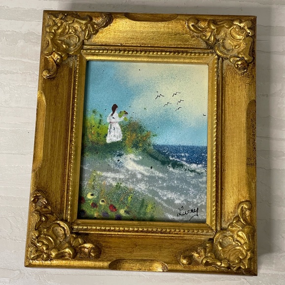 Vintage Enamel Painting by Jean Lucey - Picture 8 of 8